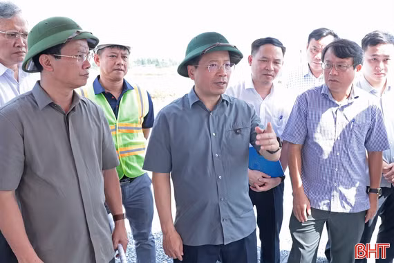 Bí thư Tỉnh ủy Hà Tĩnh kiểm tra tiến độ các dự án trọng điểm