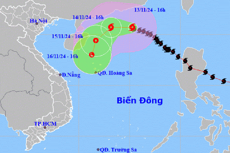 Tin nhanh diễn biến cơn bão số 8