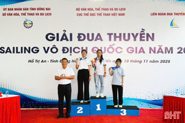 Hà Tĩnh giành 5 huy chương Giải Đua thuyền Sailing vô địch quốc gia