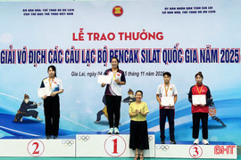 Hà Tĩnh giành 12 huy chương tại Giải các CLB quốc gia Pencak Silat 2025