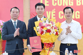 Ông Tô Thái Hòa được bổ nhiệm giữ chức Phó Giám đốc Sở Xây dựng Hà Tĩnh 