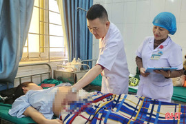 Cứu sản phụ bị sa dây rau hiếm gặp tại BVĐK tỉnh Hà Tĩnh