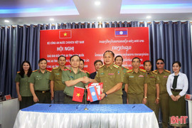 Công an 3 tỉnh Hà Tĩnh - Bolikhămxay - Khăm Muồn phối hợp đảm bảo an ninh biên giới