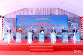 Toàn cảnh Hà Tĩnh kết nối Lễ thông xe, khánh thành, khởi công, khởi động các công trình, dự án