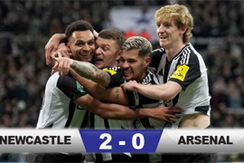 Thắng chung cuộc 4-0, Newcastle vượt mặt Arsenal vào chung kết Cúp Liên đoàn Anh