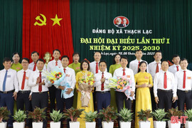 Phó Bí thư Thường trực Tỉnh ủy dự Đại hội Đảng bộ xã Thạch Lạc 