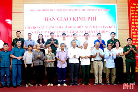 Bộ Tổng Tham mưu hỗ trợ 700 triệu xây nhà tình nghĩa, nhà đại đoàn kết tại Hà Tĩnh