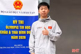 Nam sinh Hà Tĩnh giành huy chương Bạc Olympic Tin học Châu Á - Thái Bình Dương