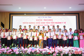 Ngành Y tế Hà Tĩnh tuyên dương 76 điển hình tiên tiến