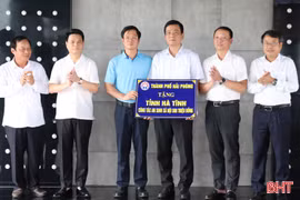 TP Hải Phòng hỗ trợ Hà Tĩnh 500 triệu đồng thực hiện công tác an sinh xã hội