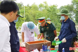 Đã khai quật 455 phần mộ, lấy 153 mẫu sinh phẩm tại Nghĩa trang Liệt sĩ Nầm