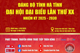 Đại hội Đảng bộ tỉnh lần thứ XX sẽ được trực tiếp trên các nền tảng của Báo Hà Tĩnh