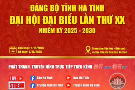 Đại hội Đảng bộ tỉnh lần thứ XX được trực tiếp trên các nền tảng của Báo Hà Tĩnh
