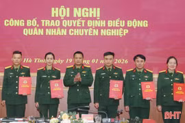 Hà Tĩnh điều động hơn 100 quân nhân chuyên nghiệp về ban CHQS xã, phường