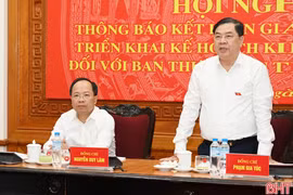Triển khai kế hoạch kiểm tra đợt 2 của Bộ Chính trị, Ban Bí thư đối với Ban Thường vụ Tỉnh ủy Hà Tĩnh