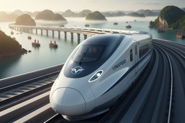 VinSpeed đề xuất vận hành thương mại đường sắt tốc độ cao Hà Nội - Quảng Ninh từ 2028