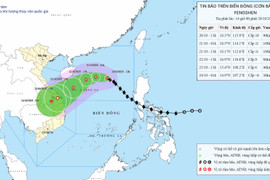 Bão số 12 cách Hoàng Sa khoảng 460km, khu vực Hà Tĩnh khả năng xảy ra đợt mưa lớn