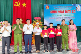 Cục V05 Bộ Công an tuyên dương hành động đẹp của nhóm học sinh Hà Tĩnh