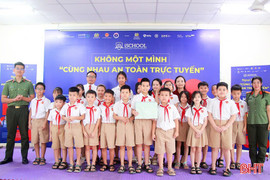 Chiến dịch “Không một mình” lan tỏa thông điệp an toàn số tại iSchool Hà Tĩnh