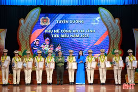 Công an Hà Tĩnh tuyên dương 20 gương thanh niên, phụ nữ tiêu biểu