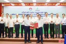 Hà Tĩnh ký thỏa thuận hợp tác với Tập đoàn Công nghiệp - Năng lượng quốc gia Việt Nam