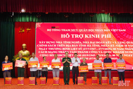 Bộ Tổng Tham mưu QĐND Việt Nam trao hỗ trợ xây nhà tình nghĩa, nhà đại đoàn kết