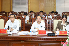 Thường trực Tỉnh ủy làm việc với Formosa Hà Tĩnh 