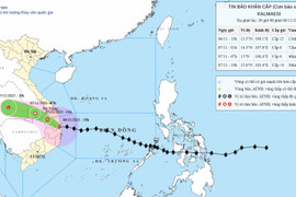 Bão số 13 đổ bộ ven biển tỉnh Gia Lai - Đắk Lắk, gió giật cấp 14