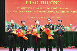 Trao thưởng đấu tranh thắng lợi 2 chuyên án ma túy lớn ở Hà Tĩnh
