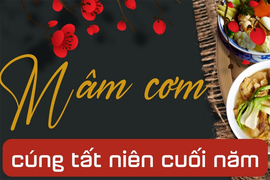 Mâm cơm cúng tất niên