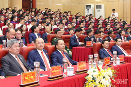 Toàn cảnh phiên trù bị Đại hội đại biểu Đảng bộ Hà Tĩnh lần thứ XX