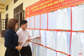 Hà Tĩnh công bố danh sách 58 người trúng cử đại biểu HĐND tỉnh