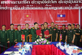 Bộ CHQS 2 tỉnh Hà Tĩnh, Bolikhămxay hội đàm phối hợp hoạt động