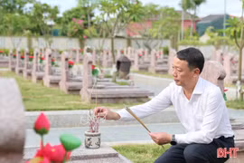 Chủ tịch UBND tỉnh Phan Thiên Định dâng hương tưởng niệm các anh hùng liệt sĩ
