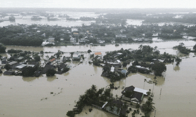 Người Quảng Ngãi chạy lũ