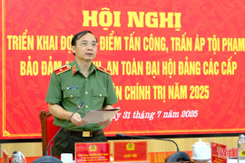 Công an Hà Tĩnh ra quân cao điểm tấn công, trấn áp tội phạm