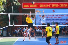 7 đội tranh tài Giải Bóng chuyền nam thanh niên cụm số 1
