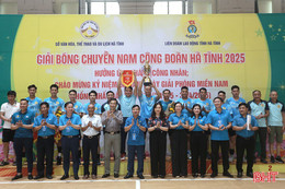 LĐLĐ huyện Kỳ Anh vô địch Giải Bóng chuyền nam Công đoàn Hà Tĩnh