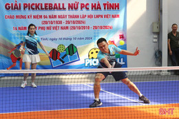 Sôi nổi giải Pickleball dành cho cán bộ đoàn Hà Tĩnh