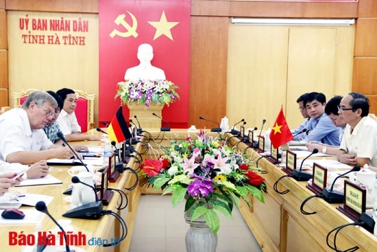 Giám đốc Học viện Bruckner (CHLB Đức) làm việc tại Hà Tĩnh ảnh 1