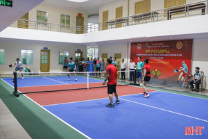 Sôi nổi giải Pickleball tại Trường Chính trị Trần Phú