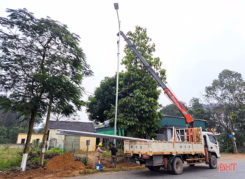 Gần 8 tỷ đồng đầu tư hệ thống chiếu sáng ở Nghi Xuân