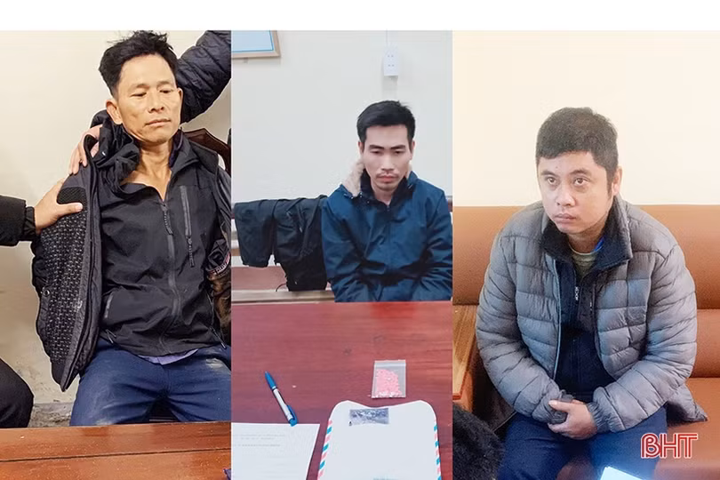 Bắt 3 đối tượng mua bán, tàng trữ ma túy lớn ở Hương Khê
