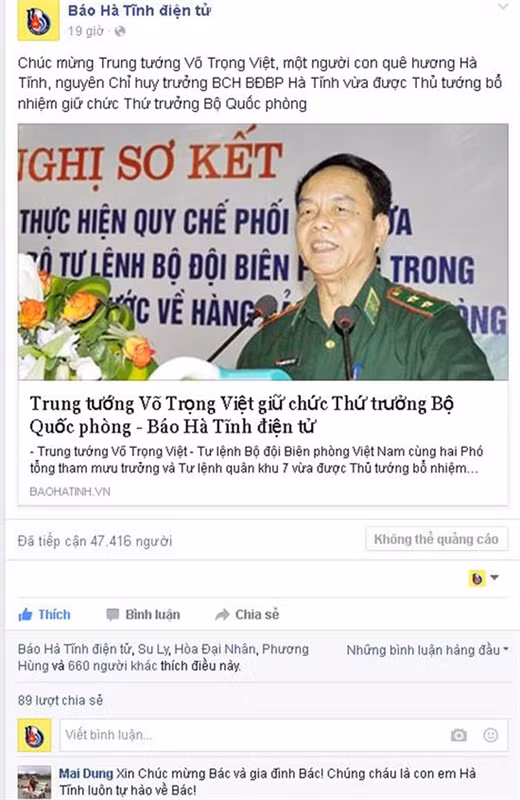 Giới trẻ bày tỏ sự ngưỡng mộ với Trung tướng Võ Trọng Việt ảnh 2