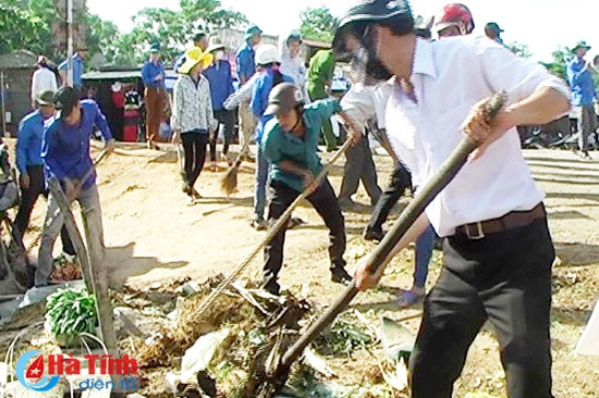 Gian nan thực hiện tiêu chí môi trường ở Vũ Quang ảnh 2