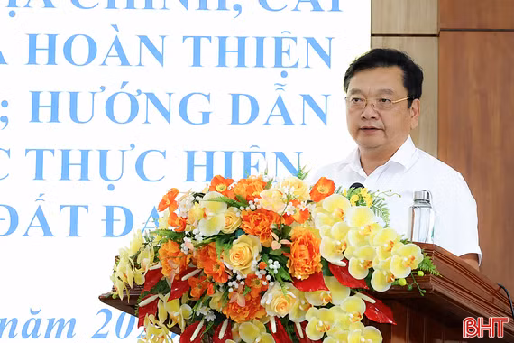 Hà Tĩnh phấn đấu làm sạch dữ liệu đất đai trước ngày 30/11