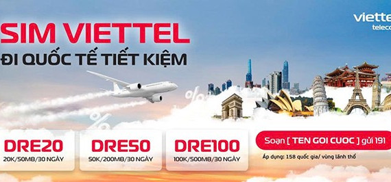 Viettel ra mắt hệ gói cước Roaming DRE tiết kiệm mới 