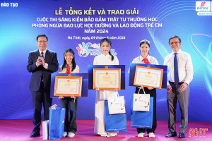 Trao giải “Sáng kiến bảo đảm trật tự trường học về phòng ngừa bạo lực học đường và lao động trẻ em”