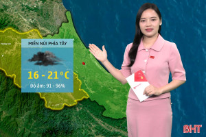 Dự báo thời tiết Hà Tĩnh ngày 27/11: Ngày có mưa vừa đến mưa to, trời rét