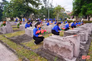 Tuổi trẻ Hà Tĩnh lan tỏa hành động tri ân
